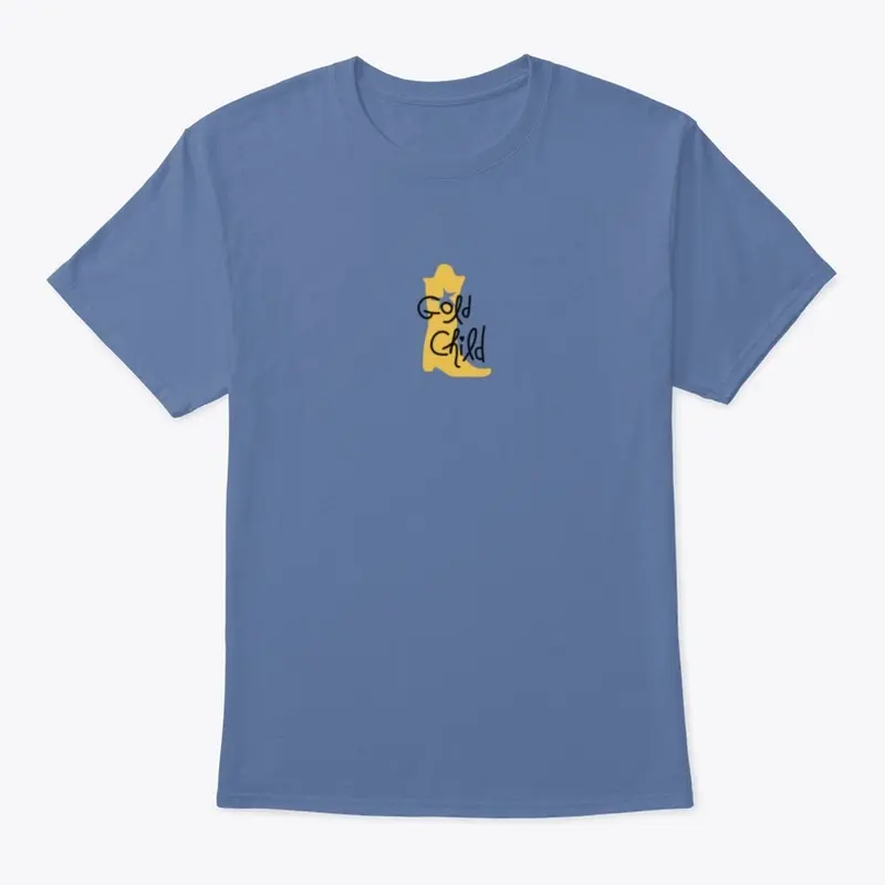 Gold Child Tee (blue)